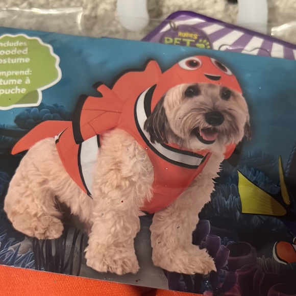 NWT Finding Nemo Costume Clownfish Dog Costume Size L - Picture 6 of 8